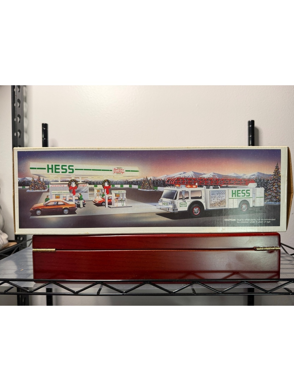 Hess Holiday Toy Truck and Gas Station Set in Original Box